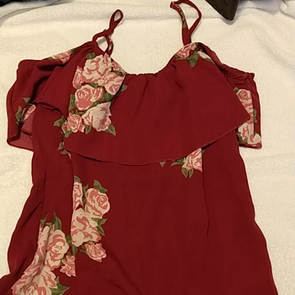 Floral off the shoulder